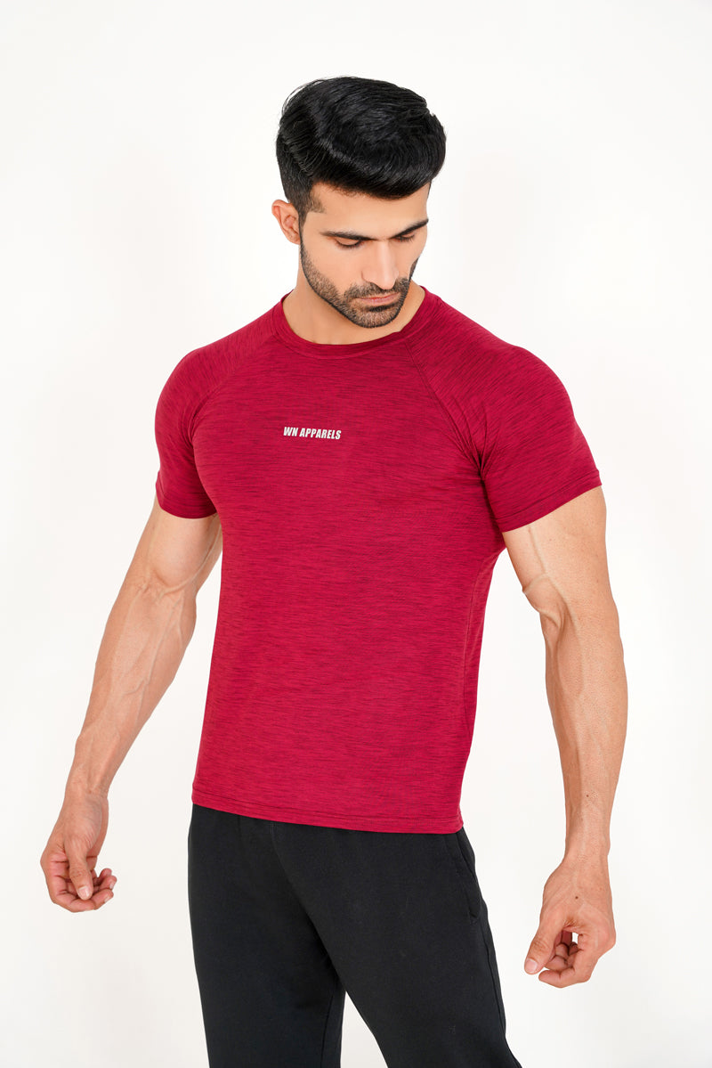 MAROON FLEX FIT TEE