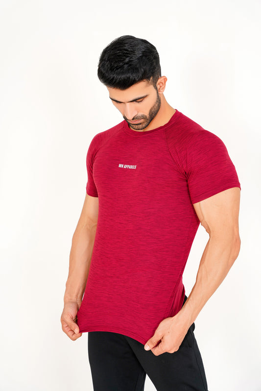 MAROON FLEX FIT TEE