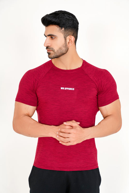 MAROON FLEX FIT TEE