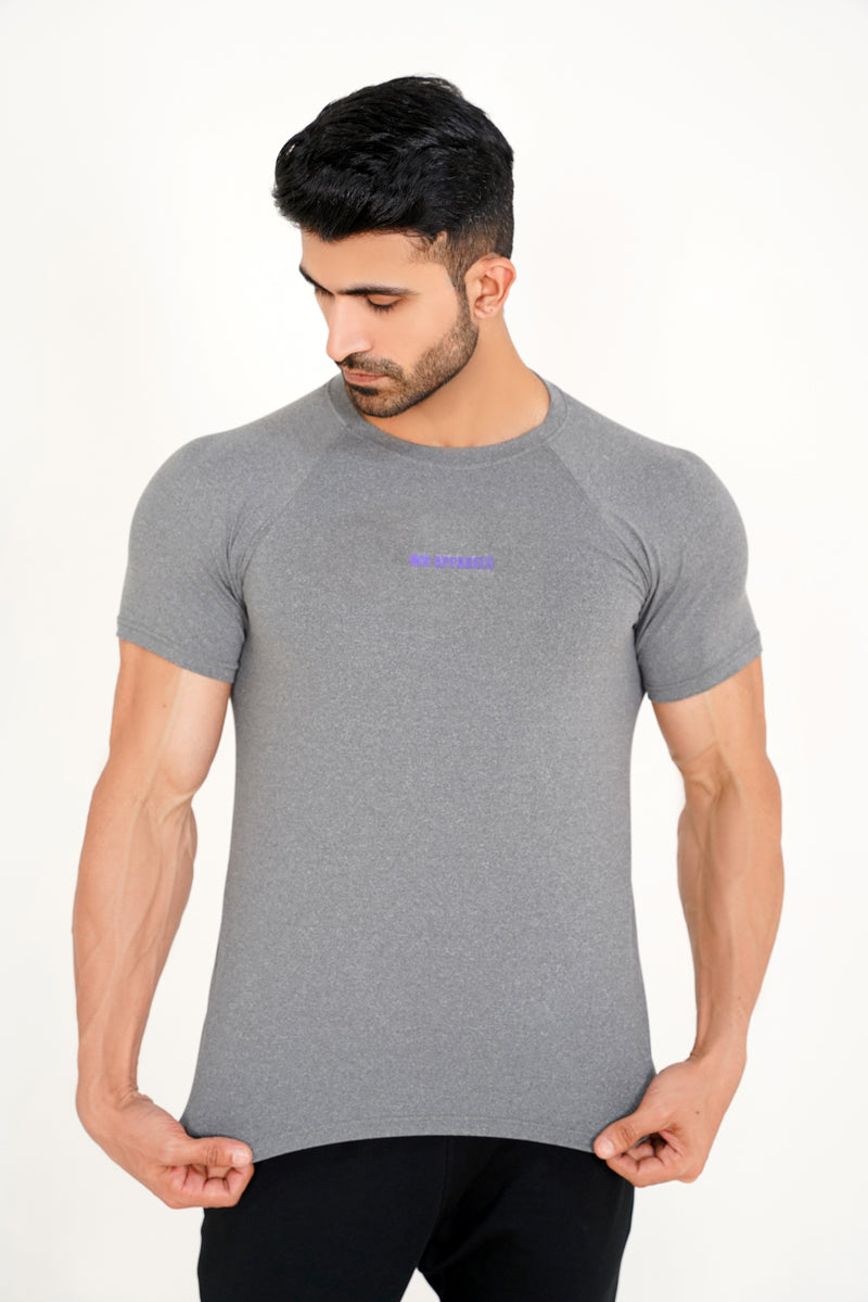 GRAY FLEX FIT TEE