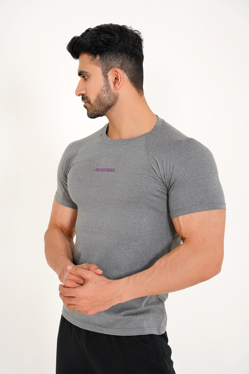 GRAY FLEX FIT TEE